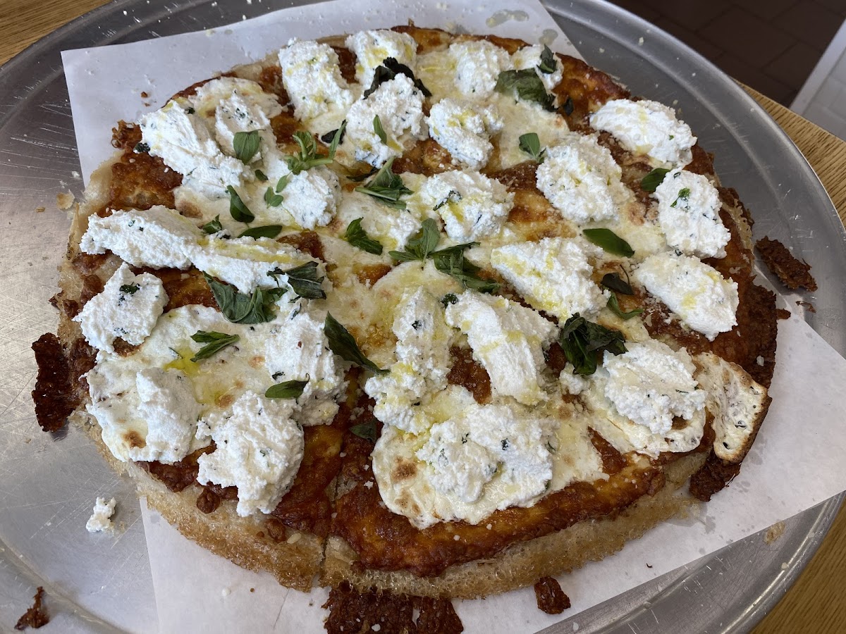 White pizza with gf crust