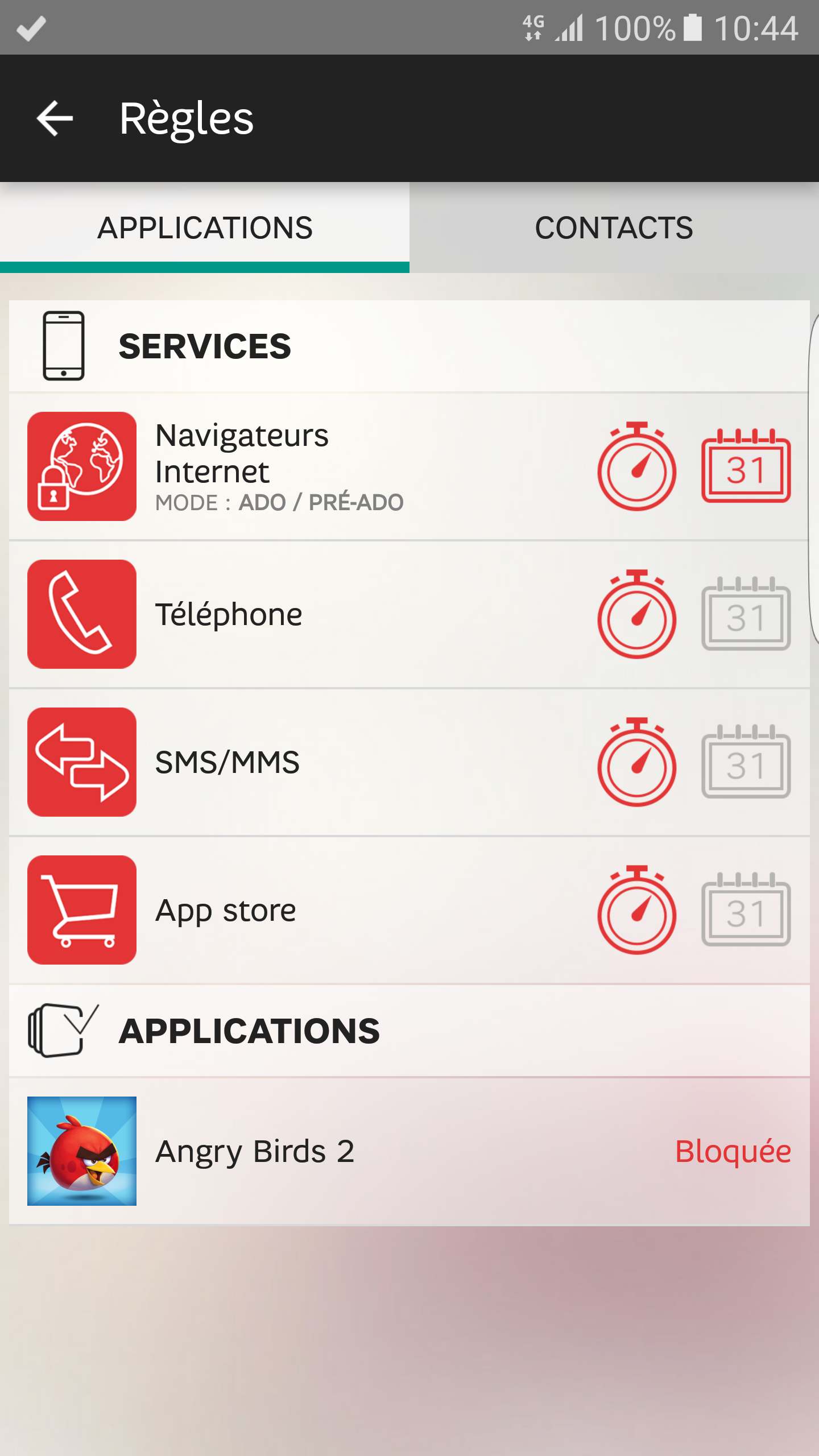 Android application SFR FAMILY TEENS screenshort