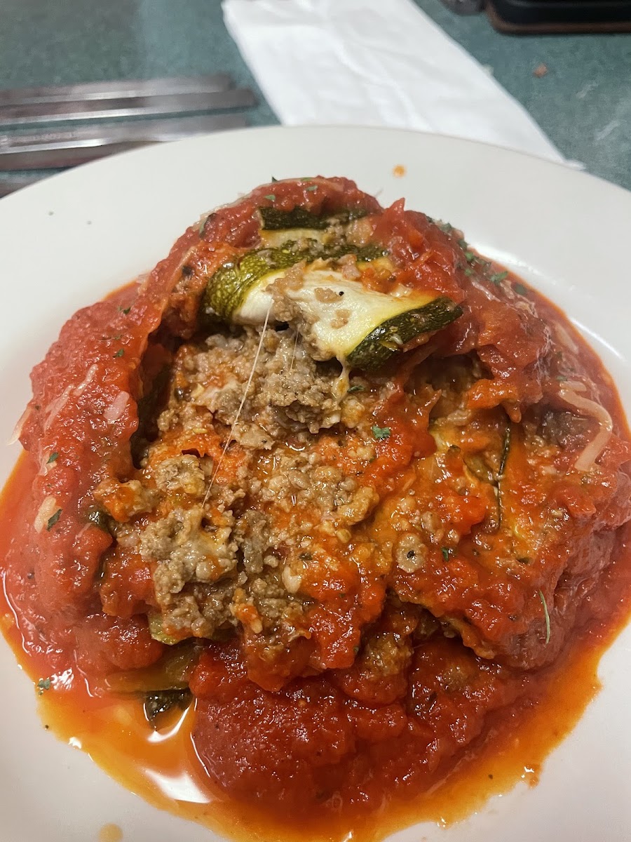 GF zucchini lasagna