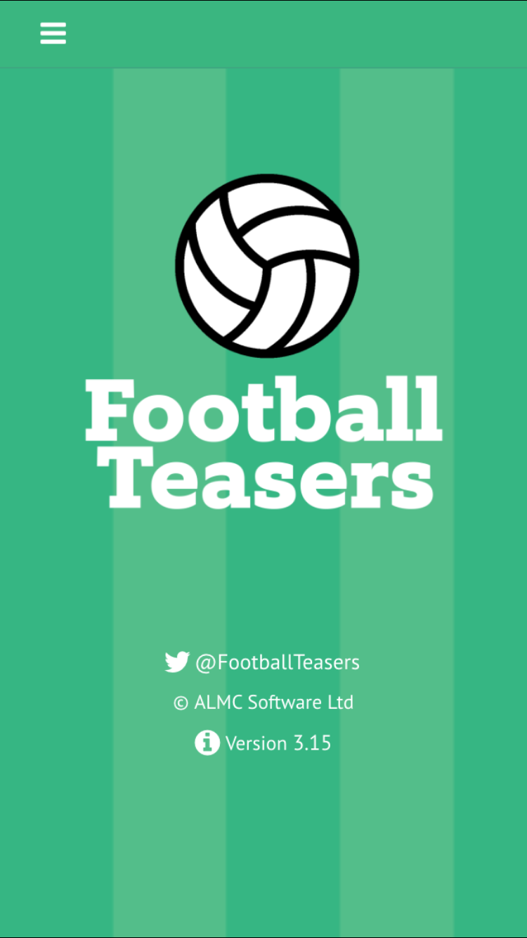 Android application Football Teasers Quiz screenshort