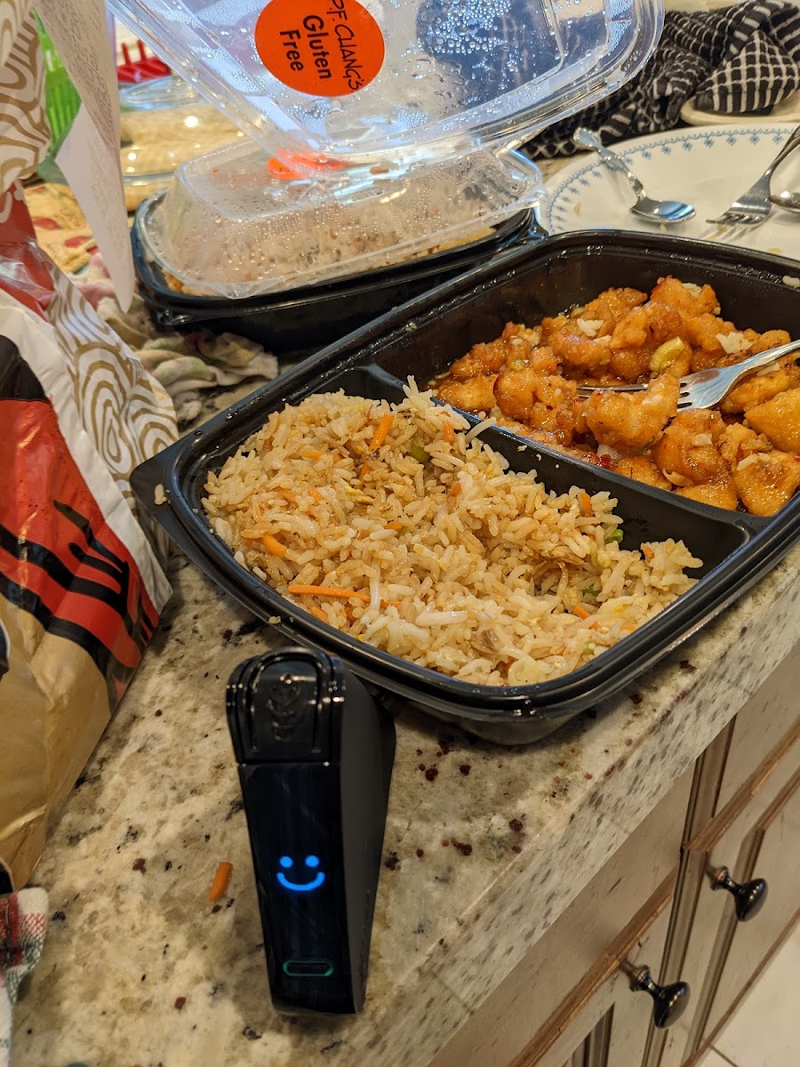 Gluten-Free Test at P.F. Chang's (Chang's Spicy Chicken and Fried Rice)