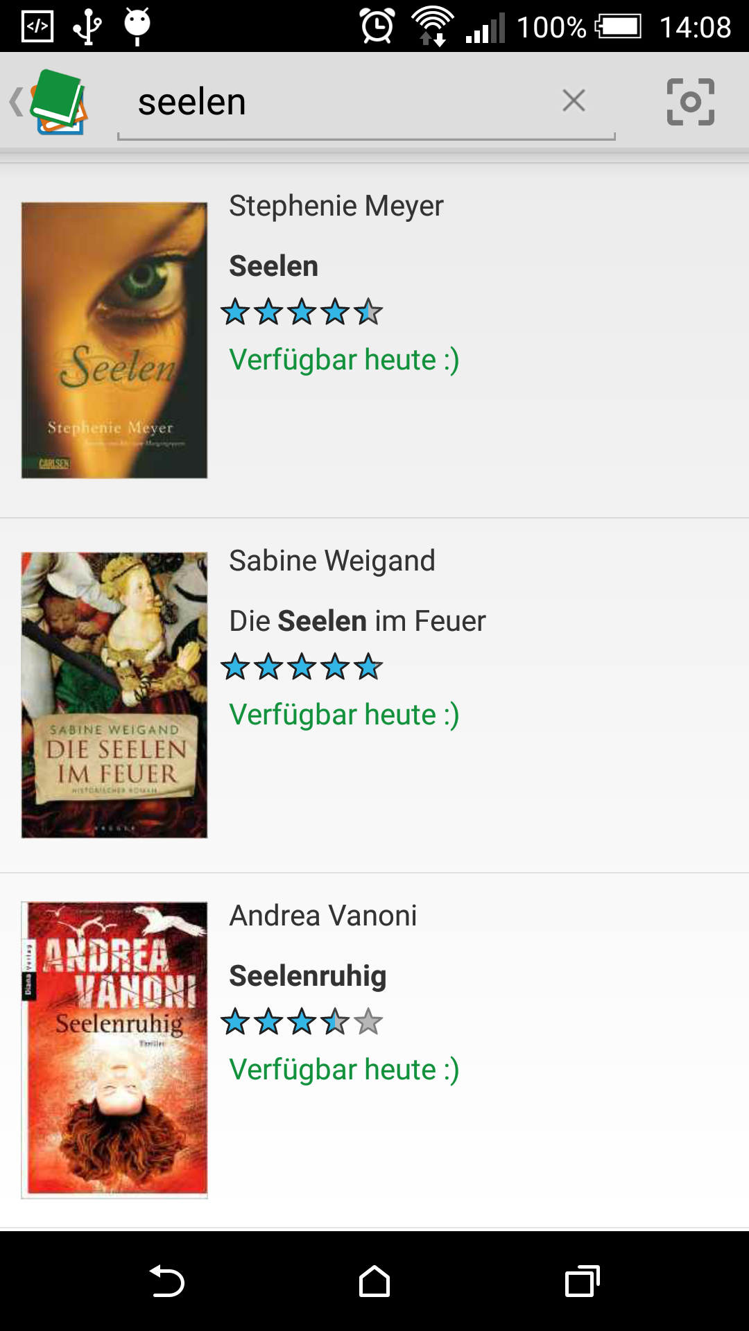 Android application Gemeindebücherei Lenting screenshort
