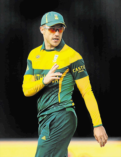 Directing operations: Proteas skipper Faf du Plessis