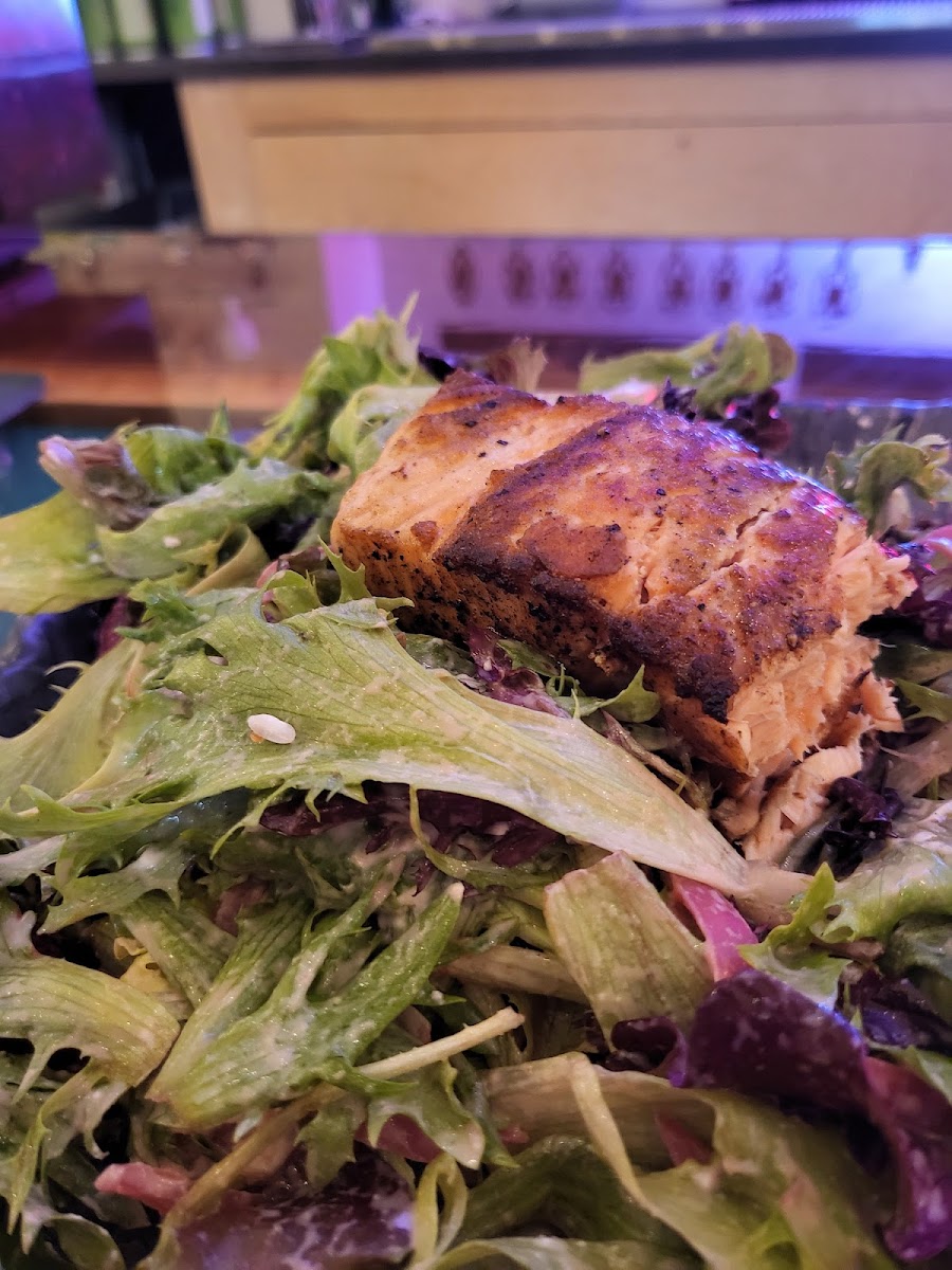 Salmon/beet salad