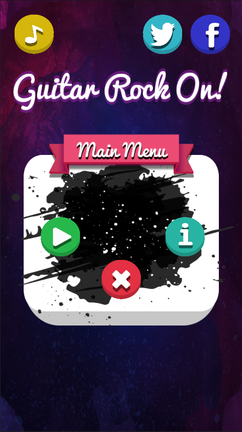 Android application Guitar Rock On screenshort
