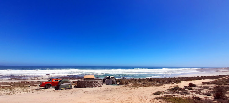 Camping at Varswater in the Namaqua National Park. Picture: NICK YELL