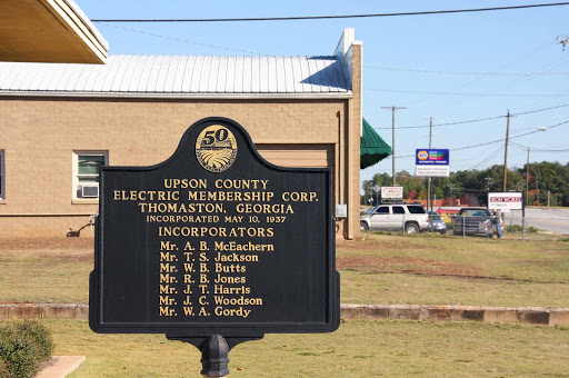 UPSON COUNTY ELECTRIC MEMBERSIP CORP. THOMASTON, GEORGIA INCOPORATED MAY 10, 1937 INCOPORATORS Mr. A.B. McEachern Mr. T.S. Jackson Mr. W.B. Butts Mr. R.B. Jones Mr. J.T. Harris Mr. J.C. Woodson...