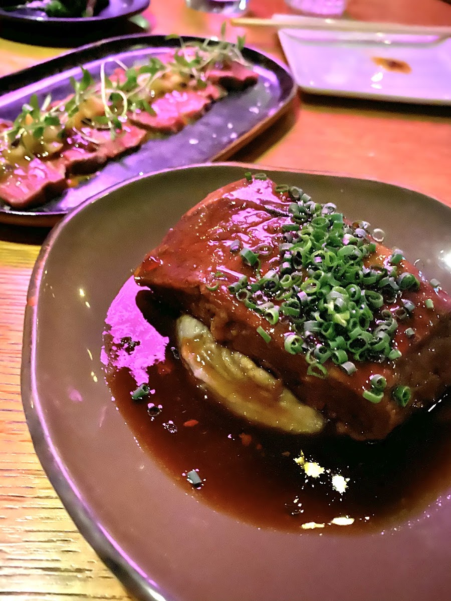 Short rib and beef tataki. Short rib was incredible