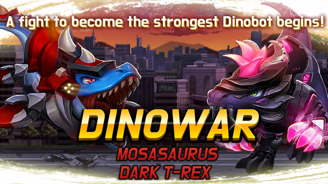 Android application Dinowar: Mosa vs Dark T-Rex screenshort