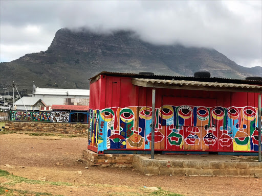 The tuck shop at Dryden Primary School in Salt River created by graffiti artist Senzo and a group of pupils