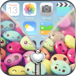 Cute Love Hearts Zip Lock Apk