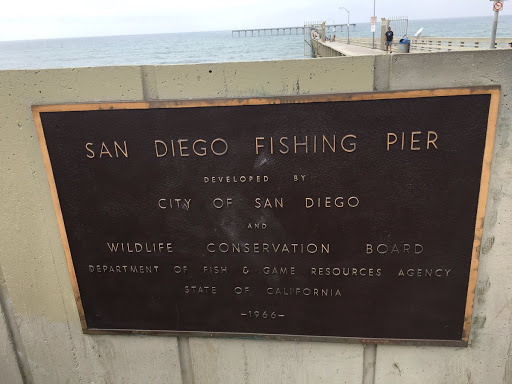 SAN DIEGO FISHING PIER DEVELOPED BY CITY OF SAN DIEGO AND WILDLIFE CONSERVATION BOARD DEPARTMENT OF FISH & GAME RESOURCES AGENCY STATE OF CALIFORNIA -1966- Submitted by @theluisfraire