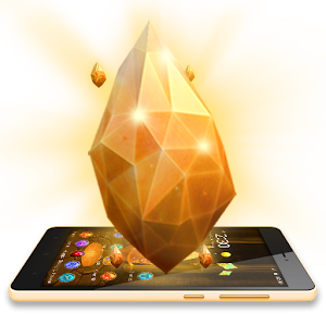 Download Gold Crystal Luxury 3D Theme For PC Windows and Mac