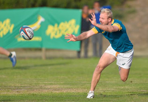 Ross Cronje during the South African national men's rugby team training session at Bitou Rugby Club on May 30, 2017 in Plettenberg Bay, South Africa.