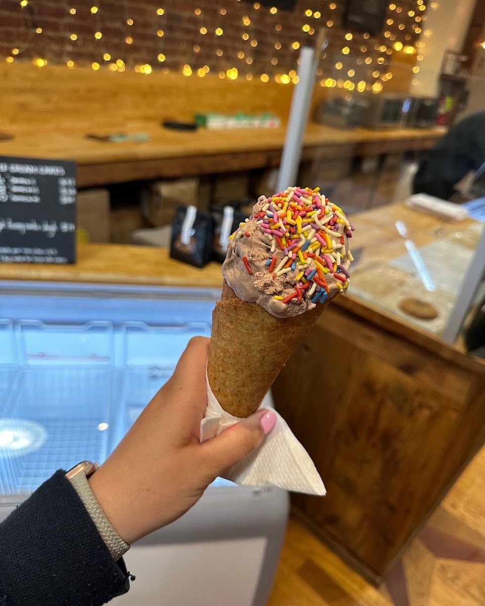 Gluten-Free Ice Cream Cones at Fable Creamery Vegan Ice Cream & Confections