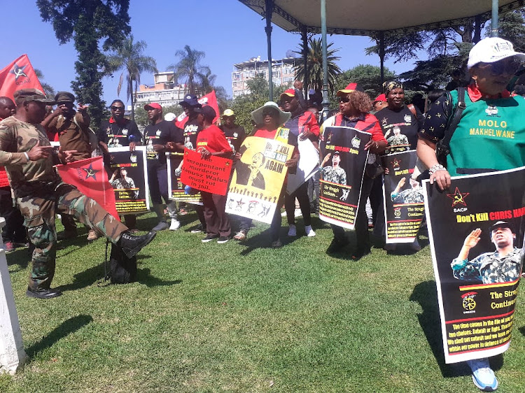 The SACP led a protest in Pretoria on Wednesday against the court-ordered parole release of Janusz Waluś, who murdered the party's leader Chris Hani in 1993.