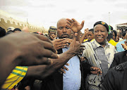 Expelled ANC Youth League president Julius Malema in Bushbuckridge.