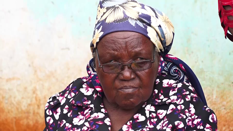 85-year-old Grace Wahu at her home in Kongo-ini, Kiharu, Murang'a County on March 24, 2024.