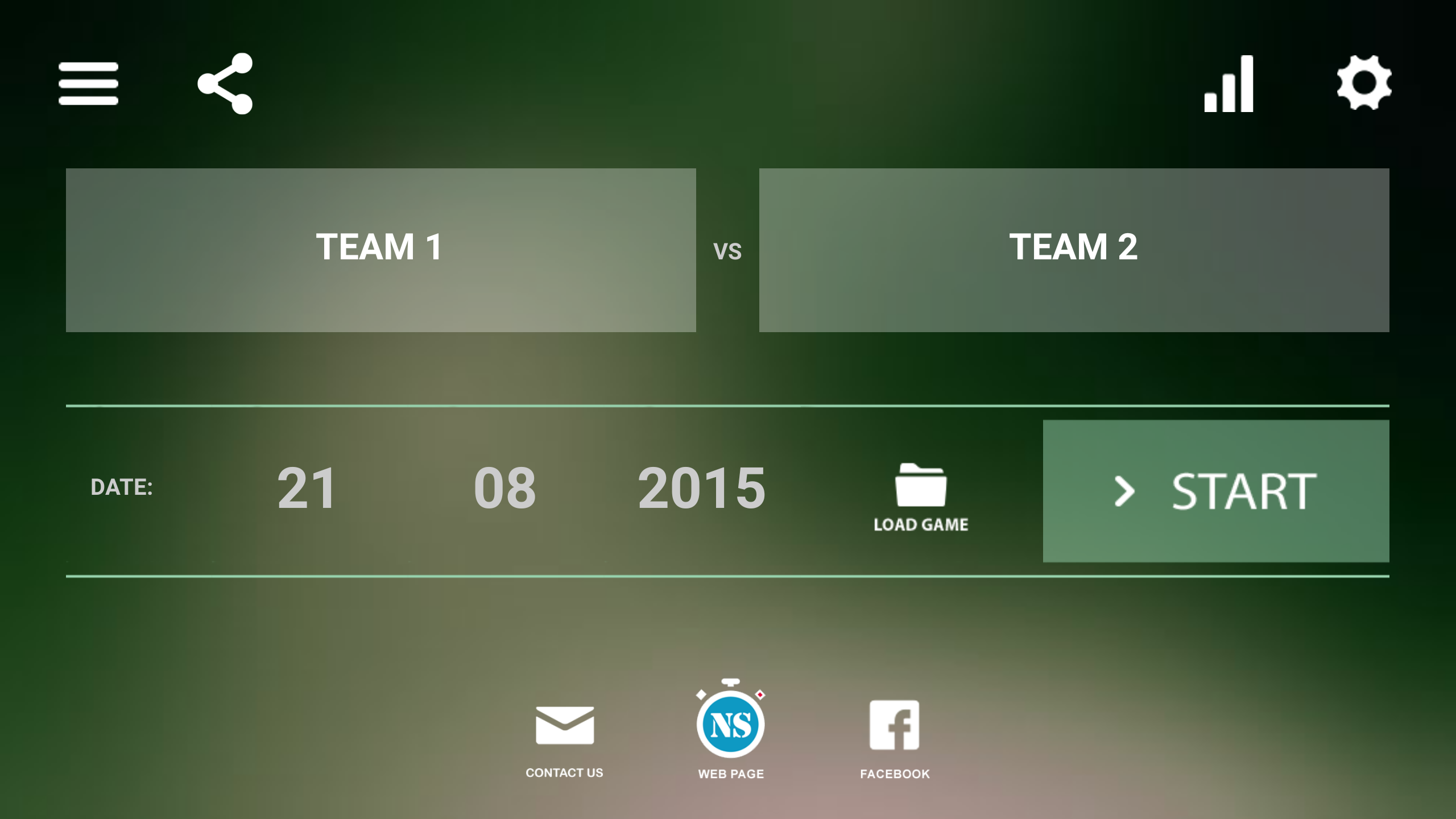 Android application NS Football Scout X screenshort