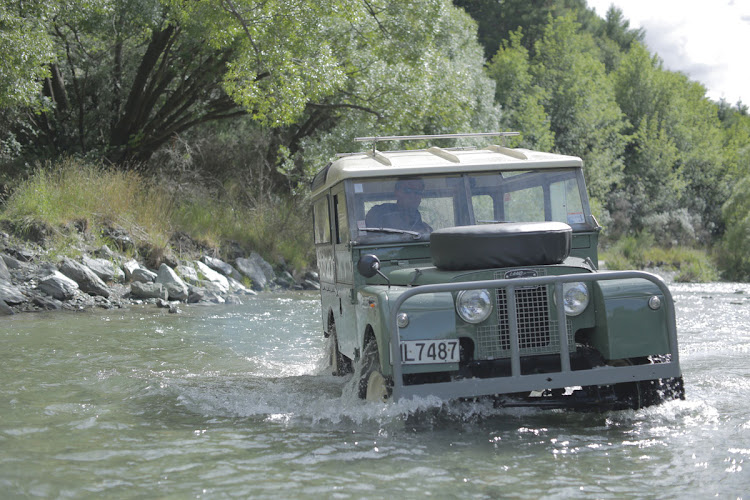 The Land Rover Defender.
