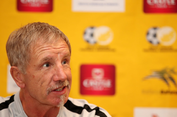 Bafana Bafana head coach Stuart Baxter announcing his Africa Cup of Nations squad in Johannesburg on June 9 2019.