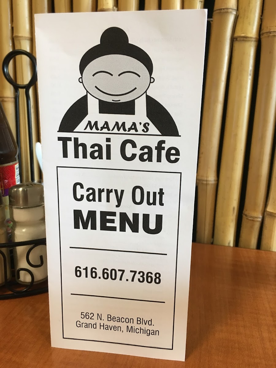 Mama's Thai Cafe gluten-free menu