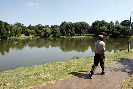 Rhodes Park in Cleveland, Johannesburg. Two couples were attacked by twelve men yesterday. The attackers raped one of the women, tied up the two men and threw them in this lake. The other woman managed to escape. PICTURE: VATHISWA RUSELO