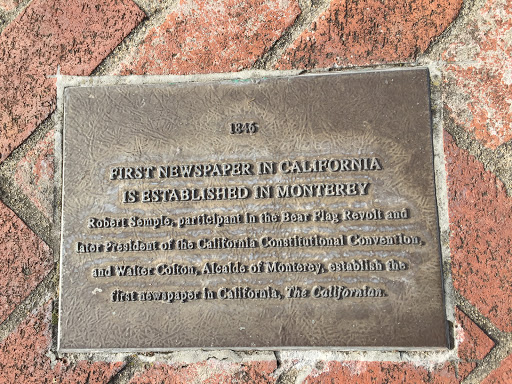 1846  FIRST NEWSPAPER IN CALIFORNIA IS ESTABLISHED IN MONTEREY  Robert Semple, participant in the Bear Flag Revolt and later President of the California Constitutional Conventions, and Walter...