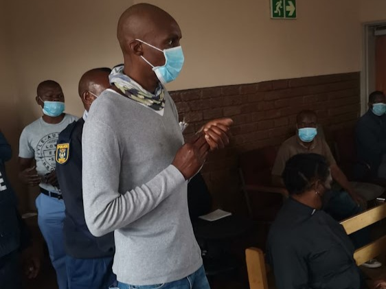Themba Dube in court on Monday November 15 2021.
