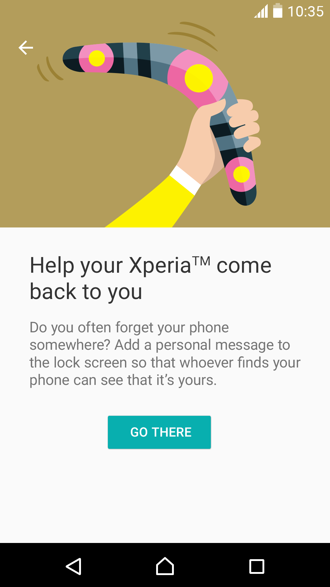 Android application Xperia™ Tips screenshort