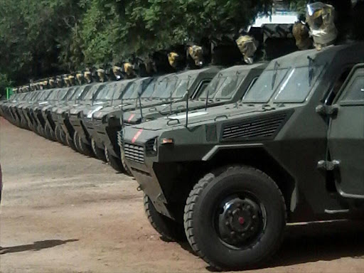 The armoured vehicles Kenya imported to fight terror in the country. Photo/Elkana Jacob