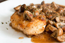 Pan Fried Chicken With Mushrooms