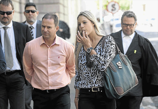 MODEL CITIZEN: International swimwear model Candice van der Merwe arrives at the Cape Town High Court with SARS aiming to haul her and her father before an inquiry for tax fraud Picture: