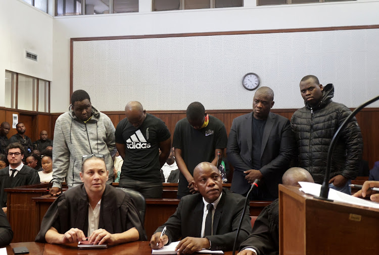 Five men accused of killing Kiernan ‘A K A’ Forbes appear in the Durban magistrate’s court.