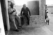 Farmer Mowbray Dunn and farm manager Ghandi Gielink from Cedric Nunn's 'Blood Relatives' series.