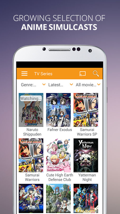 Android application Viewster – Movies, TV &amp; Anime screenshort