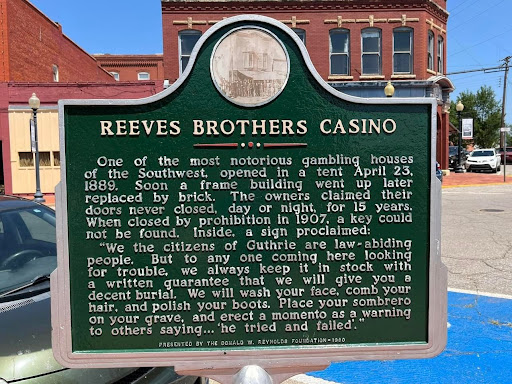 REEVES BROTHERS CASINO One of the most notorious gambling houses of the Southwest, opened in a tent April 23, 1889. Soon a frame building went up later replaced by brick. The owners claimed their...