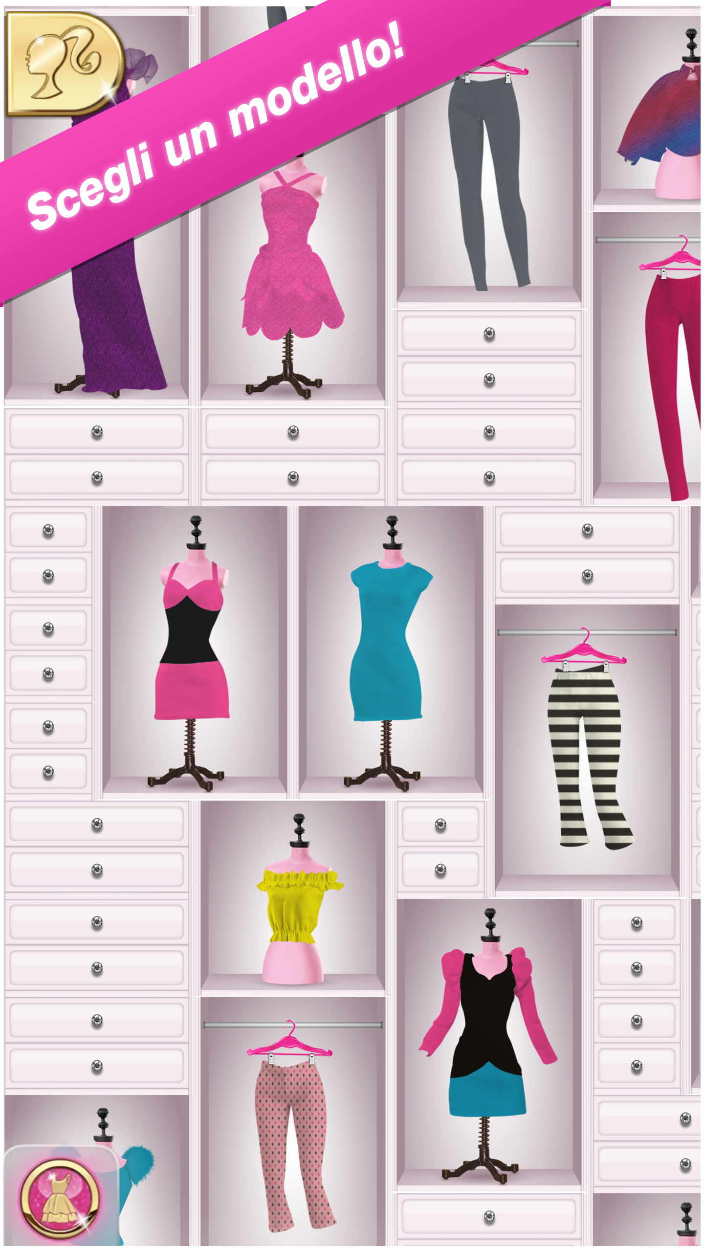 Android application Barbie® Fashionistas® screenshort