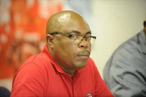 FILE PICTURE: Nehawu First Deputy President Joe Mpisi at a press converence to announce their stance on the currant political climate and the ANC leader and the country president. Pic: Tsheko Kabasia. 29/03/2012. © Sowetan