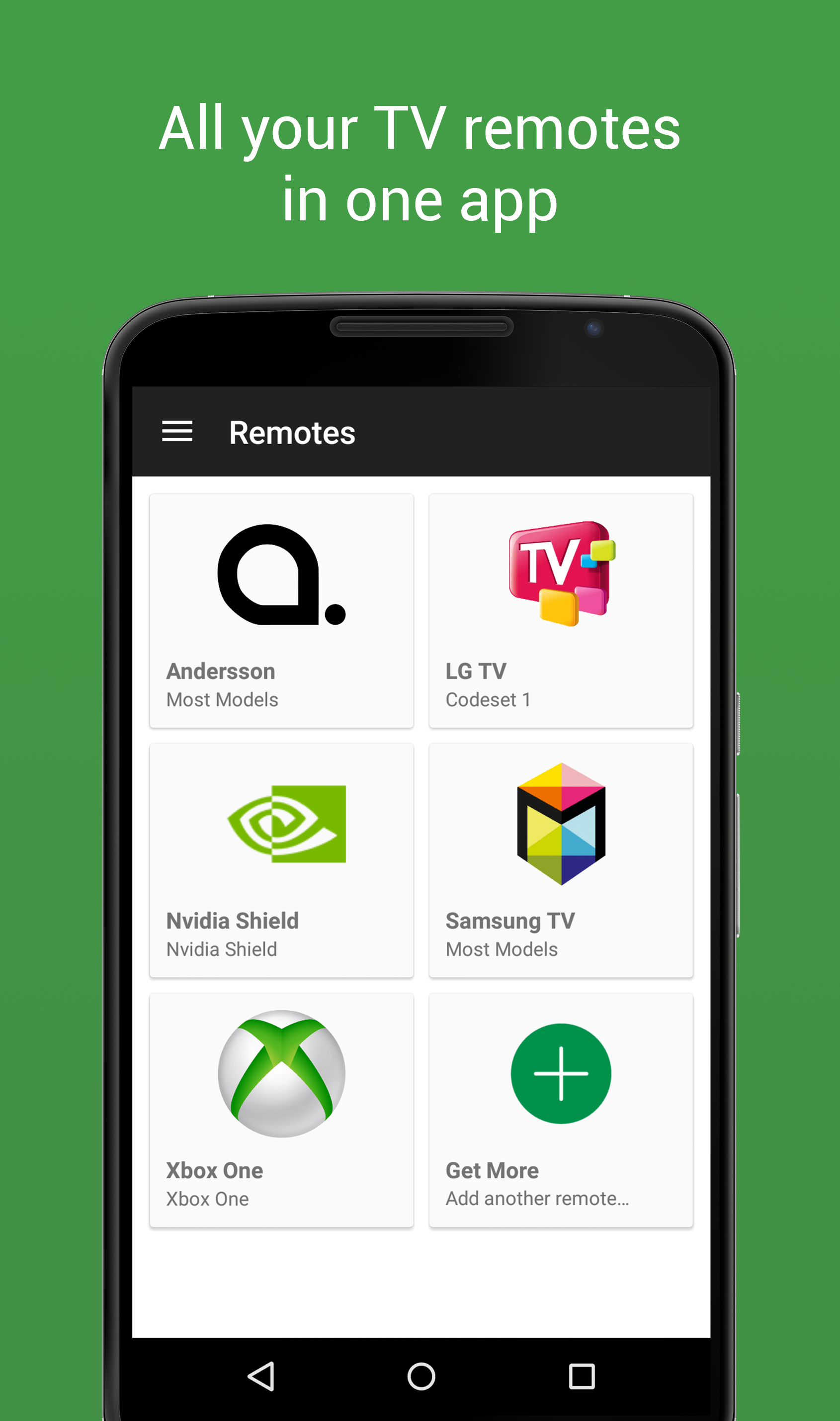 Android application Unified TV screenshort
