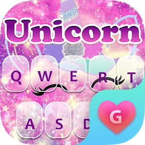 Download Glitter Unicorn Keyboard Theme for Girls For PC Windows and Mac