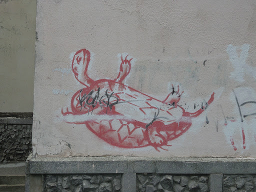 Граффити Красная Черепаха