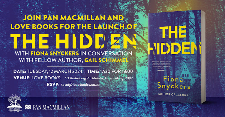Join Fiona Snyckers in conversation with Gail Schimmel at the Joburg launch of 'The Hidden'.