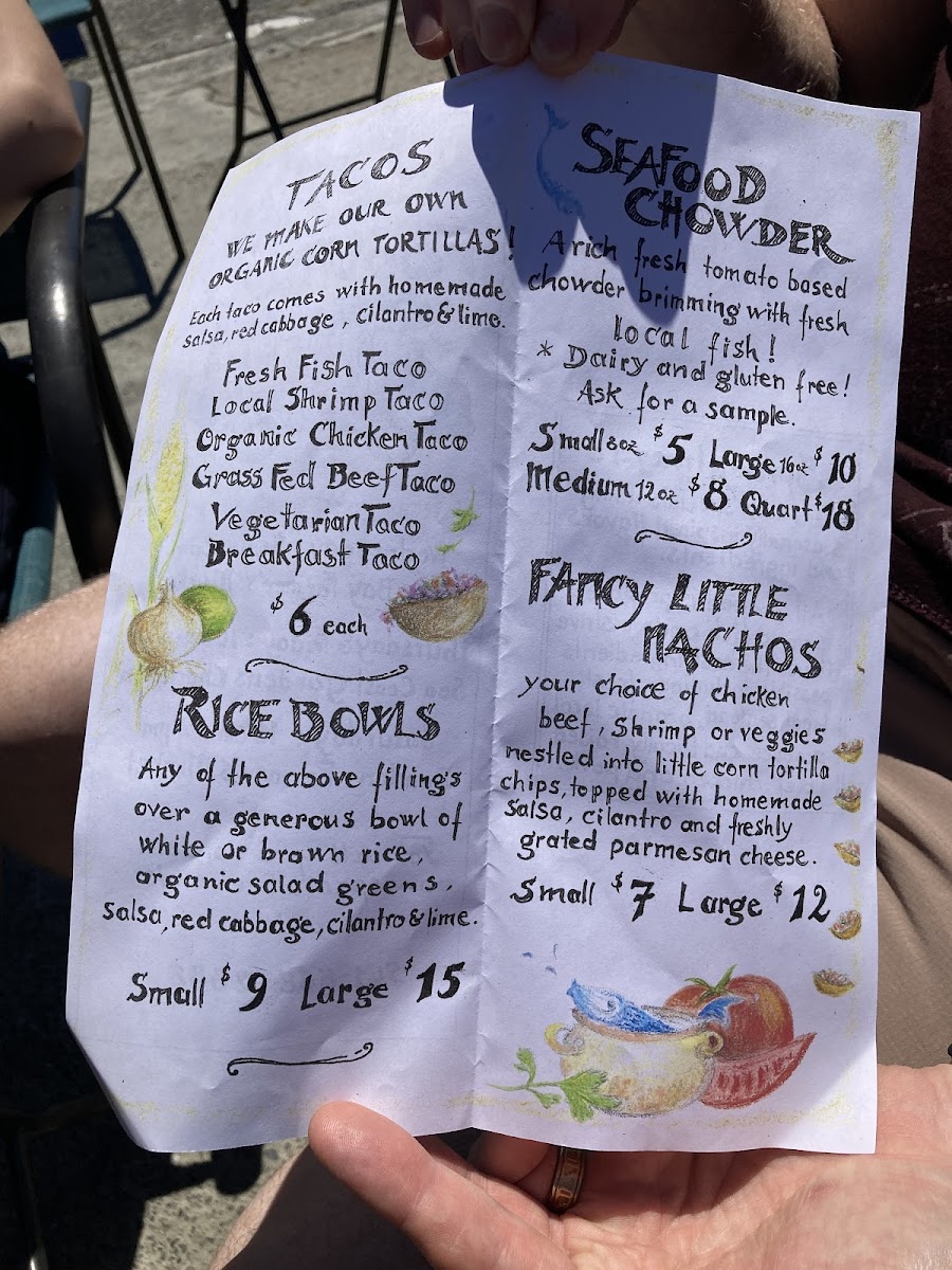 Sprengelmeyer’s gluten-free menu