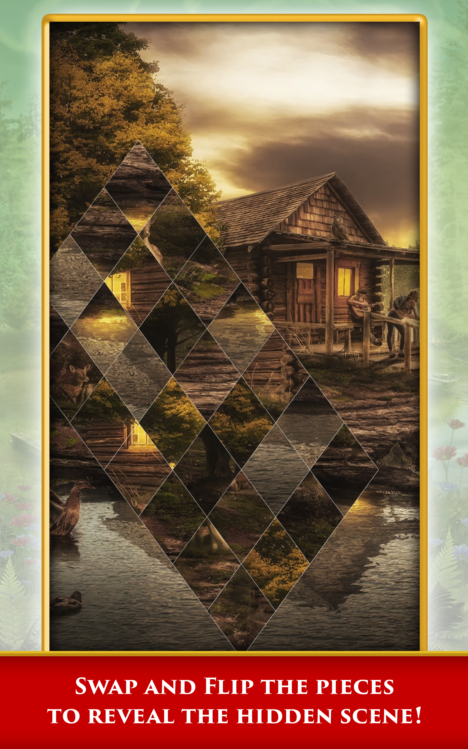 Android application Hidden Scenes - Cabin Puzzles screenshort