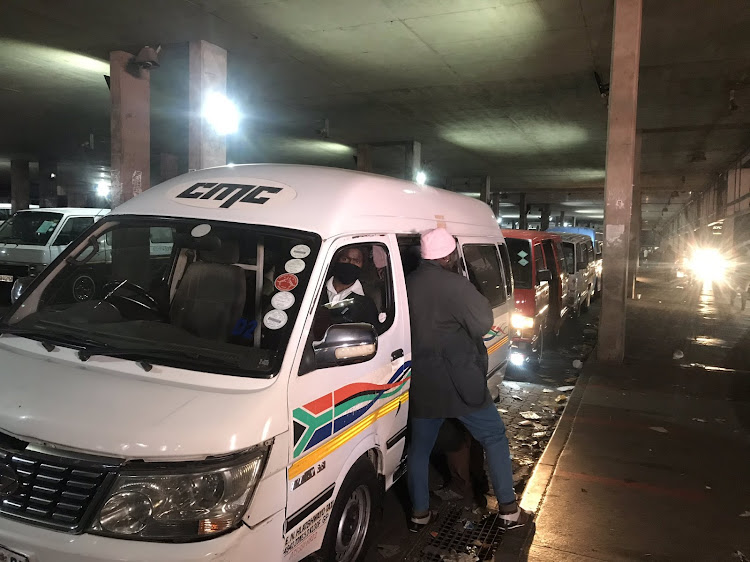 Taxis were working at fulling capacity Monday morning at Bara Taxi Rank in Soweto.