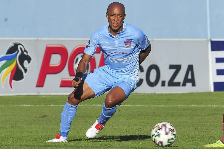 Kurt Lentjies of Chippa United during the DStv Premiership game against Stellenbosch at the Sisa Dukashe Stadium on Saturday.