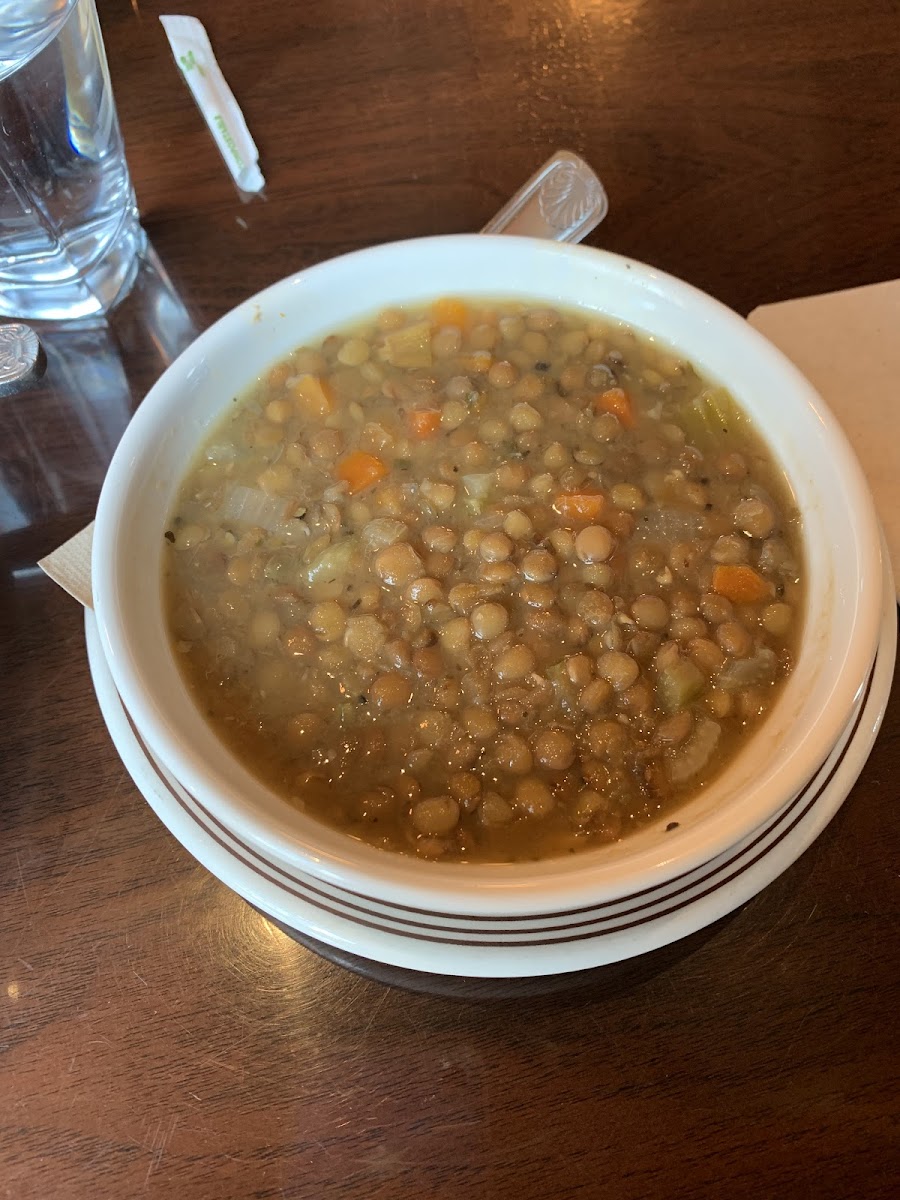 Vegan lentil soup