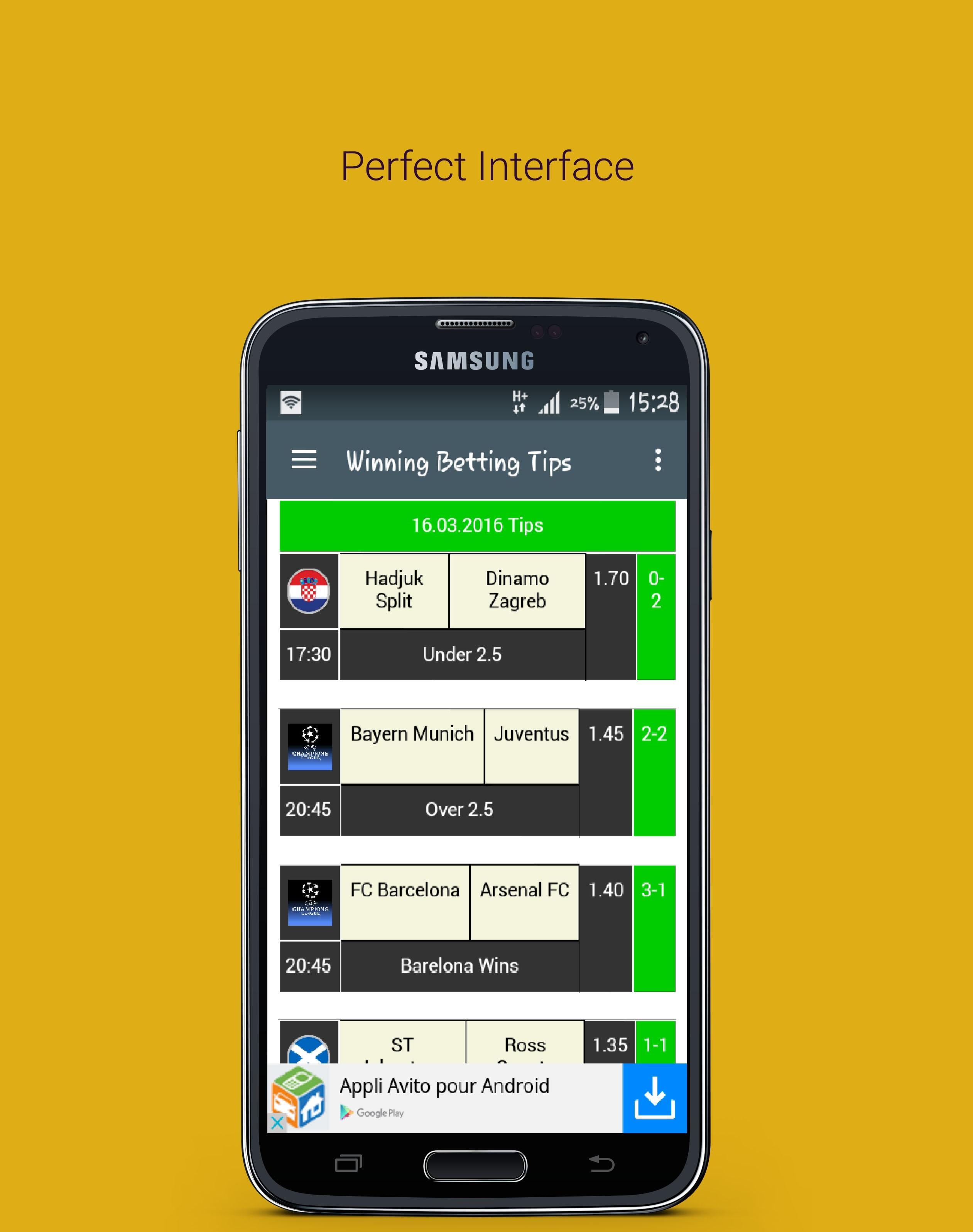 Android application Winning Betting Tips screenshort