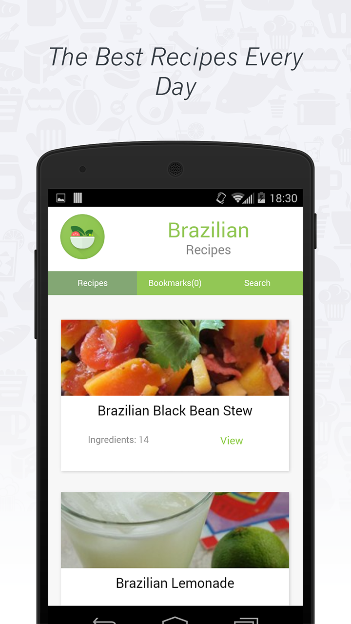 Android application Brazilian Cuisine: Recipes screenshort